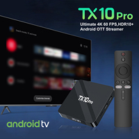 Boîtier TV Topleo Quad Core 4K UHD Double Wi-Fi Android 16 Smart avec Ethernet