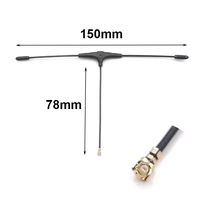 Antenne de drone FPV de type T 915 MHz, antenne longue portée à gain élevé 868-960 MHz pour récepteur ELRS, quadricoptère RC
