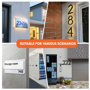 Kelly tùy chỉnh thép không gỉ dấu hiệu điện tử trong nhà số phòng khách sạn số cho thương mại dân cư sử dụng - Product Image 5