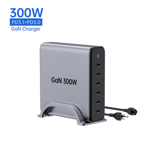 Chargeur multiport Tommox GaN 300W 6C, station de charge rapide USB-C pour ordinateur portable, chargeurs rapides de type C pour Macbook, Ipad, <span class=keywords><strong>Ipone</strong></span> - Product Image 1