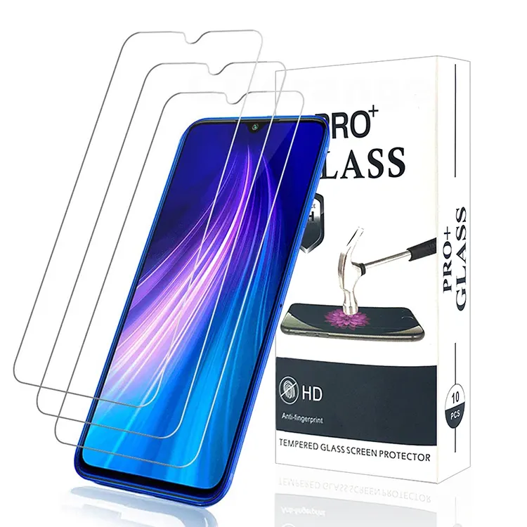 Wholesale Phone Tempered Glass Screen Protector For Xiaomi Redmi Note 10 Lite 9c 9s Note 8 Pro 8a 8t K20 K30