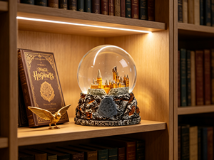 Custom 3D Building Snow Globe Send Photo Handmade Resin Castle Landmark <strong>Glass</strong> Water Globe 10cm for Brand VIP Christmas Gift - Product Image 1