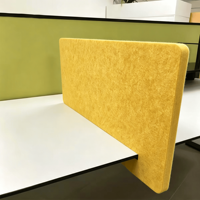 Panneau Acoustique de Bureau Double Face en Fibre de Polyester PET 100% avec Coins Arrondis, Cloison de Bureau, Fabrication OEM