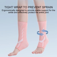 Manchon de compression pour cheville en nylon tricoté, respirant, réglable et élastique, pour la protection au football, au basketball et pour les activités sportives quotidiennes