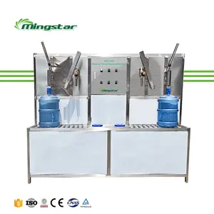 Mingstar düşük maliyetli NB-2 yarı otomatik şişe çamaşır makinesi 5 galon su şişe dolum makinesi