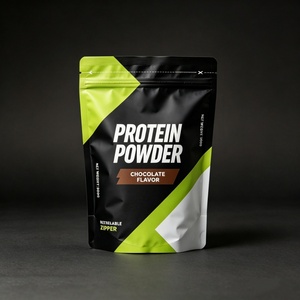 Custom Printed 1kg 2kg Whey Protein Powder Packaging Bag Aluminum Foil Mylar Stand Up Pouch MOPP VMPET PE Zipper Supplement Bags - Product Image 1