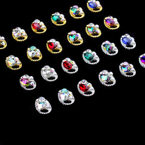 Joyería Xuanjia K9, Estilo Japonés, Ovalada, en Forma de Lágrima, con Diseño de Corona, Aleación de Proteína, Joyería Hueca con Incrustaciones de Diamantes - Product Image 5