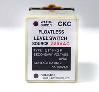 Commutateur de niveau flottant/relais C61F-GP avec prise 220VAC 110VAC,12VDC C61F-contrôleur de niveau d'eau GP/interrupteur automatique de pompe
