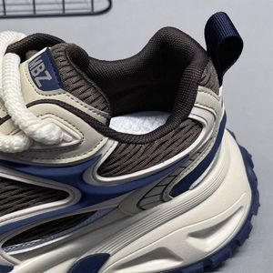 Baskets plateforme rétro de haute qualité pour hommes 39-44, décontractées, à lacets, respirantes, en maille, antidérapantes, pour le printemps - Product Image 6