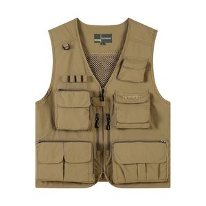 Chaleco Utilitario Personalizado de Malla para Pesca, Senderismo, Táctico, Aire Libre, Fotografía, con Múltiples Bolsillos, Chalecos Reversibles para Hombre - Product Image 4