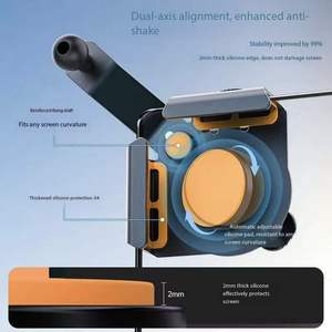 Support de téléphone magnétique flexible en alliage d'aluminium pour véhicules à énergie nouvelle, aimant puissant, réglage multi-angles - Product Image 4