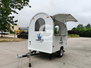 Remorque de restauration mobile Etodevice 7,2 pieds entièrement équipée, cuisine mobile, camion de vente de glaces, à vendre - Product Image 4