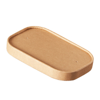 Boîte à bento en papier kraft de style classique biodégradable de 580 ml |   Conteneur à salade jetable écologique personnalisable pour