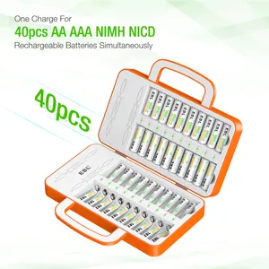 NiMH NiCD AAAAA充電式バッテリー用EBLユニバーサル充電式バッテリー充電器ユニット多機能充電器