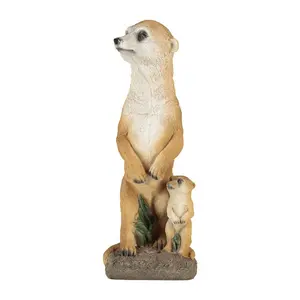Patung figurin binatang taman Resin, patung taman bayi dekorasi luar ruangan