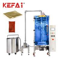 KEFAI Machine entièrement automatique de remplissage et de scellage sous vide pour huile liquide glace gel sauce jus lait pochette en plastique emballage sous vide équipement