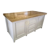 Buffet moderne de luxe en bois massif, table console design en bois, meuble multifonctionnel pour cuisine et restaurant