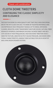 BRZHIFI <span class=keywords><strong>DS4</strong></span> maison tenir haut-parleur passif HiFi alliage d'aluminium ordinateur bureau maison tenir petit audio - Product Image 4