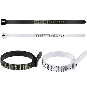 Nhà Máy Giá thấp bán buôn Giao hàng nhanh nhựa anh chúng tôi EU JP HK kích thước vòng kích thước vòng công cụ đo ngón tay đo vòng sizer - Product Image 2