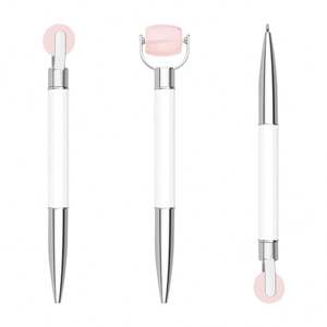 Divertidos Bolígrafos Faciales Giratorios con Logotipo Personalizado, Bolígrafos de Resina con Punta de Bola, Bolígrafo Facial Multifunción con Bola de Masaje para Oficina - Product Image 2