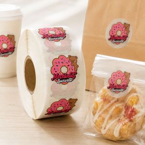 Étiquettes personnalisées imperméables, résistantes à la chaleur et écologiques pour les emballages de produits de boulangerie préemballés, impression de logos sur les emballages alimentaires, autocollants - Product Image 2
