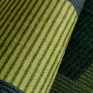 พรมห้องนั่งเล่นทรงสี่เหลี่ยมผืนผ้า ลายเรขาคณิต สีพื้น หนา ทนทานต่อคราบสกปรก ปิดพื้นที่เต็มพื้นที่ สไตล์วินเทจเก๋ไก๋ รุ่น Bangkok a B C D - Product Image 1