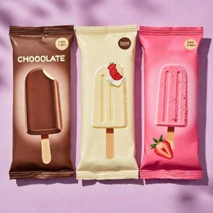 Custom Printed Food-Grade Ice Cream Stick Packaging Plastic Frozen Food Aluminum Foil Back-<b>Sealed</b> Popsicle <b>Bags</b> OEM/ODM - Product Image 1