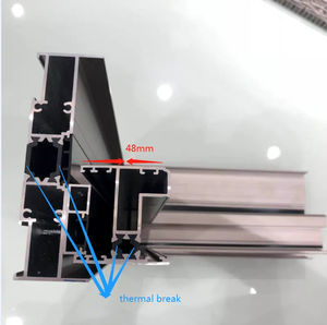 חלונות הזזה והדלתות הזזה זכוכית כפולה זכוכית חלון הזזה מרפסת משרד חדר שינה עיצוב גרפי אופקי מודרני - Product Image 5