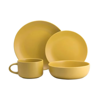 16pcs Hot Selling Dinner Plates Dinnerware Set Dishes Food Plate Set Salad Soup Bowl Plate and Bowls Set for Restaurant Hotel