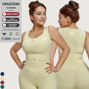 <span class=keywords><strong>Reggiseno</strong></span> <span class=keywords><strong>Sportivo</strong></span> da Donna con Zip Frontale per Yoga e Allenamento, ad Alto Impatto, con Spalline Larghe, Copertura Totale, per Seno Grande, Modello Lungo, Abbigliamento <span class=keywords><strong>Sportivo</strong></span> all'Ingrosso - Product Image 1