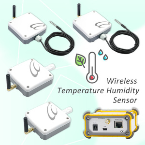 4 juegos de sensores de temperatura y humedad inalámbricos industriales termómetro digital con higrómetro para interiores y exteriores - Product Image 1