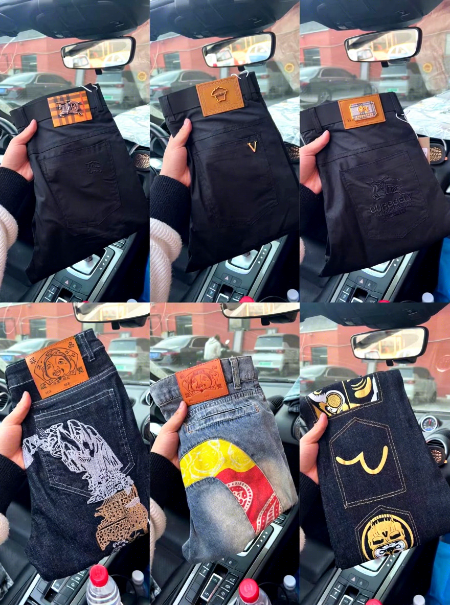 Black, white, red, blue, grey, etc