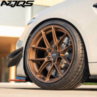 Jantes forgées NJQS 5x120 5x114.3 pour voitures, 18 19 20 21 pouces, monobloc bronze noir, jantes en alliage pour BMW Audi Tesla Model 3 concaves