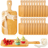 Planches à découper en bambou, ensemble de planches à fromage et à charcuterie pour gravure au laser, mini planches à découper en bambou