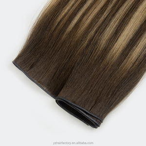 Prix direct usine Genius Weft Extensions de cheveux humains Double Drawn Cheveux vierges Fournisseur Cheveux d'un seul donneur Cuticules alignées - Product Image 2