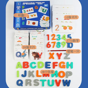 <span class=keywords><strong>Gioco</strong></span> <span class=keywords><strong>di</strong></span> Ortografia in Legno per Bambini, Giocattolo Educativo per l'Apprendimento delle Lettere Inglesi e della Matematica - Product Image 6