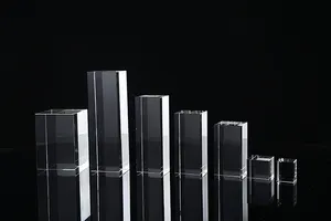 Großhandel gute Qualität kunden spezifische 3D-Lasergravur Block K9 Blank Crystal Cube zum Gravieren von Geschenken