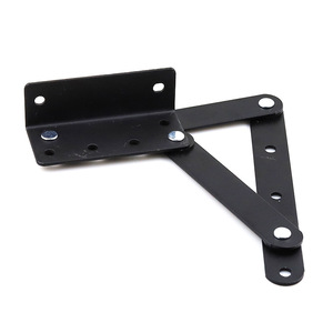 Folding Sofa Hardware Iron Hinge 2 Mm Black Surface Mount Durable Furniture Joint - Product Image 4