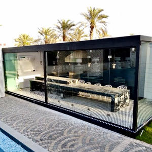 <span class=keywords><strong>Porte</strong></span> pliable panoramique, <span class=keywords><strong>sans</strong></span> cadre, en verre, pour salon de soleil, balcon, terrasse, Patio, Partition - Product Image 1