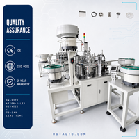 Machine d'assemblage de vannes d'entrée d'eau pour fabricants de robinets, conforme RoHS, avec contrôle de l'orientation du noyau de valve et test d'étanchéité