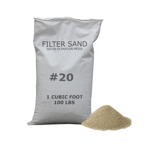 Sac de 100 LBS de média filtrant en quartz de silice de 1 à 3 mm - Sable filtrant écologique pour piscines, aquariums et étangs, certifié ISO9001 - Product Image 1