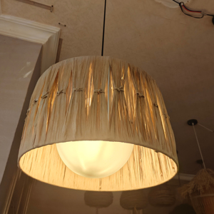 Ferme rustique écologique <span class=keywords><strong>corde</strong></span> de chanvre intérieur <span class=keywords><strong>applique</strong></span> murale artisanale Jute rotin <span class=keywords><strong>applique</strong></span> murale lumière pour intérieurs Boho - Product Image 1