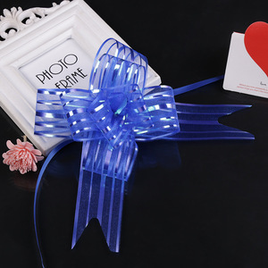 Baru Datang PP Hadiah Pita Tarik Busur Hadiah Pembungkus Aksesoris Kotak Hadiah Natal dan Pohon Ornamen Organza Pita Busur - Product Image 3