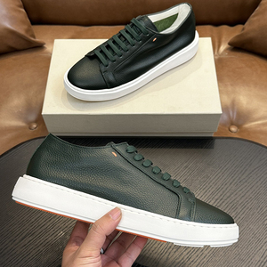 Chaussures décontractées en cuir véritable <span class=keywords><strong>pour</strong></span> hommes, fabriquées à la main, de haute qualité, élégantes, polyvalentes, style <span class=keywords><strong>italien</strong></span> - Product Image 4
