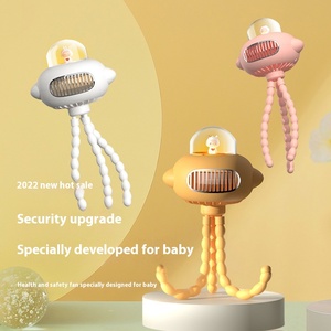 HXTC88 Veilleuse 2000mAH Usb Rechargeable Amovible Flexible Trépied Sans Lame Petit Petit Portable Bébé Clip-on Poussette Ventilateur - Product Image 2
