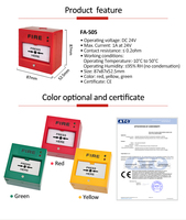 Système d'alarme incendie alarme incendie GSM aide au Point d'appel couverture du Point