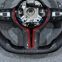 Volant de voiture personnalisé en fibre de carbone adapté aux modèles BMW F30 F36 F10 F12 F15 F16 F36 F20 F22 F25 F26 M4 M3 M5 E70 E90 E71