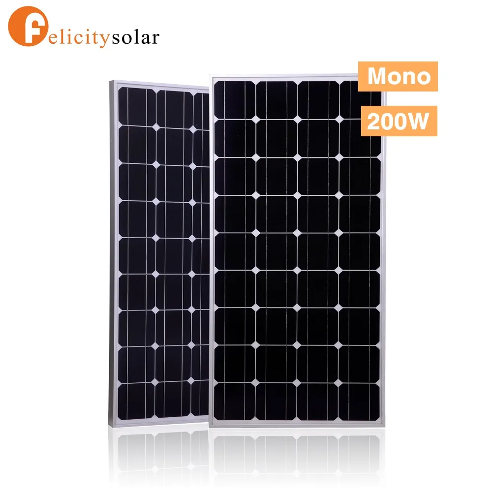 وحدات الالواح الشمسة 200W 300W Placas Solares 500 واط أسعار الجملة لمشاريع الطاقة الشمسية