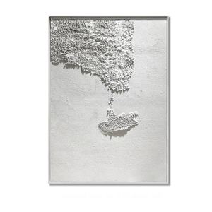 Arte Mural Abstracto Moderno Personalizado al por Mayor, Arte de Pared de Lona Estilo Wabi Sabi para Hotel, Pintura Decorativa Minimalista Acrílica con Textura 3D Hecha a Mano - Product Image 4