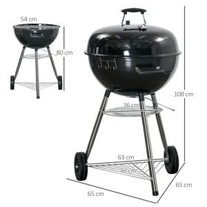 <span class=keywords><strong>Barbecue</strong></span> à <span class=keywords><strong>charbon</strong></span> de bois original Trolley Grill 22 pouces pour jardin - Product Image 2